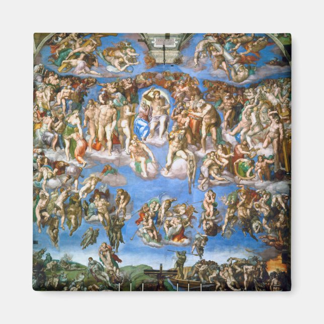 Den senaste domen, Michelangelo, 1536-1541 Magnet (Framsidan)