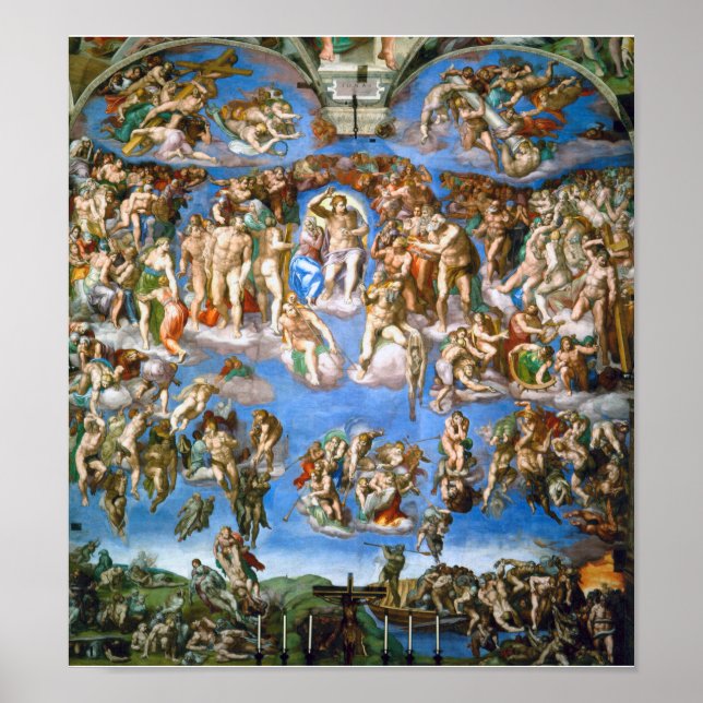 Den senaste domen, Michelangelo, 1536-1541 Poster (Framsidan)