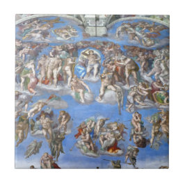 Den senaste domen, Sistine Chapel - keramiskt plat Kakelplatta