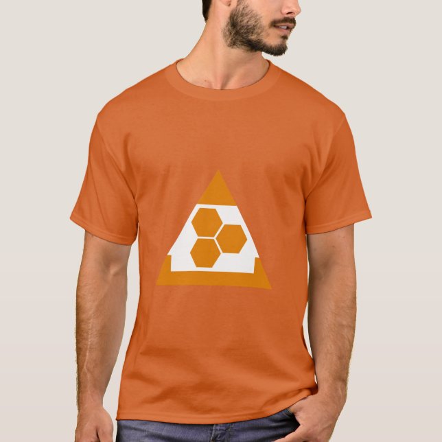 Den senaste geometriska formutformningen utskriven t shirt (Framsida)