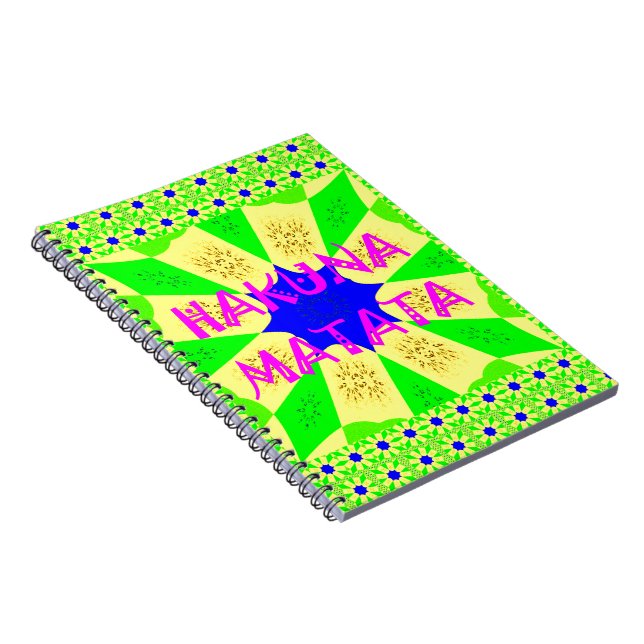 Den senaste Hakuna Matata-fina Fantastisk Design C Anteckningsbok (Högra Sidan)