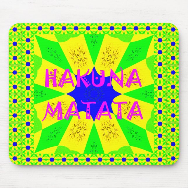 Den senaste Hakuna Matata-fina Fantastisk Design C Musmatta (Framsidan)