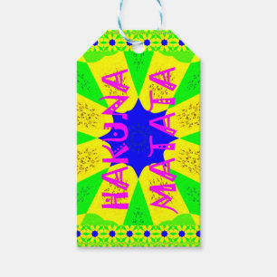 Den senaste Hakuna Matata-fina Fantastisk Design C Presentetikett