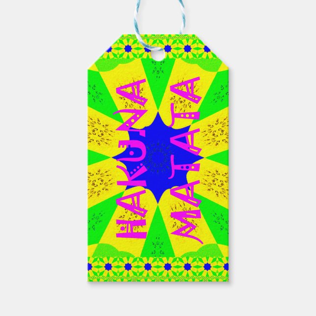 Den senaste Hakuna Matata-fina Fantastisk Design C Presentetikett (Framsidan)