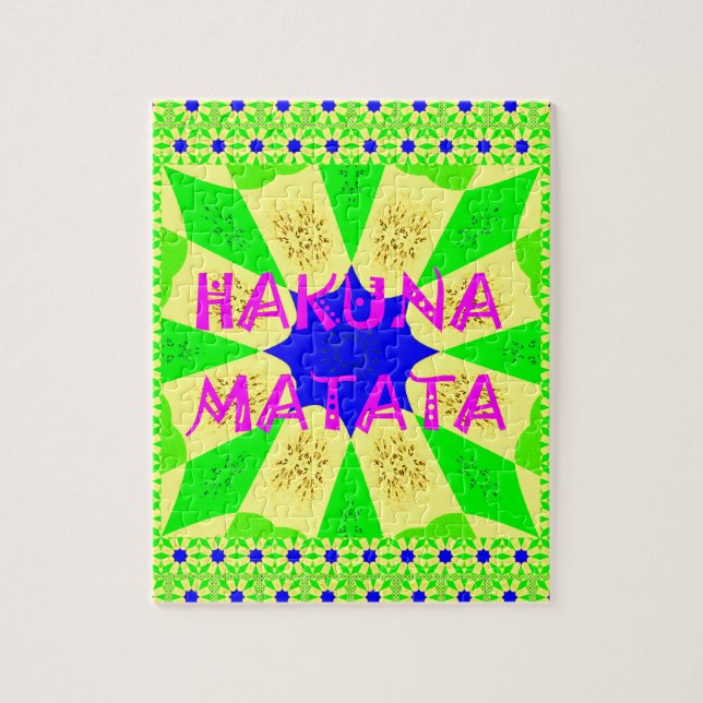 Den senaste Hakuna Matata-fina Fantastisk Design C Pussel (Vertikal)