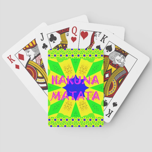 Den senaste Hakuna Matata-fina Fantastisk Design C Spelkort (Baksidan)