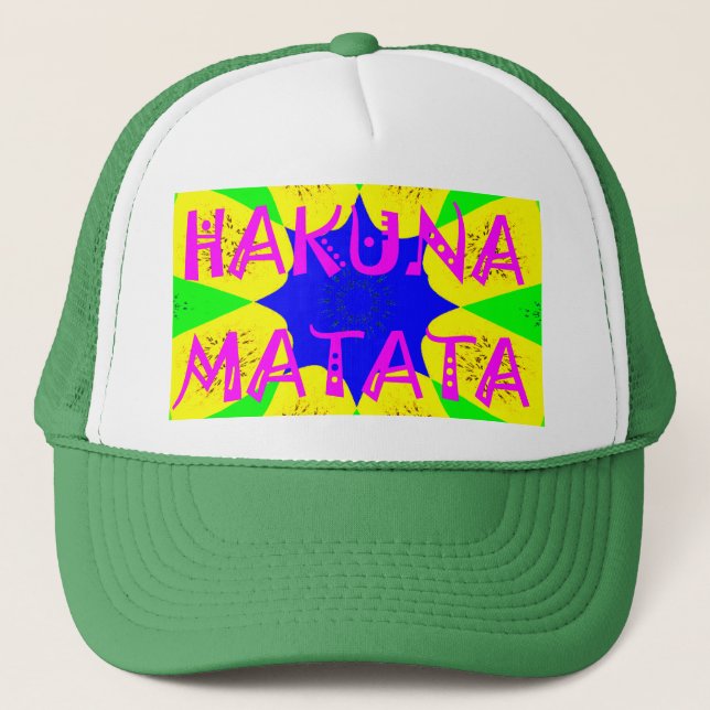 Den senaste Hakuna Matata-fina Fantastisk Design C Truckerkeps (Framsida)