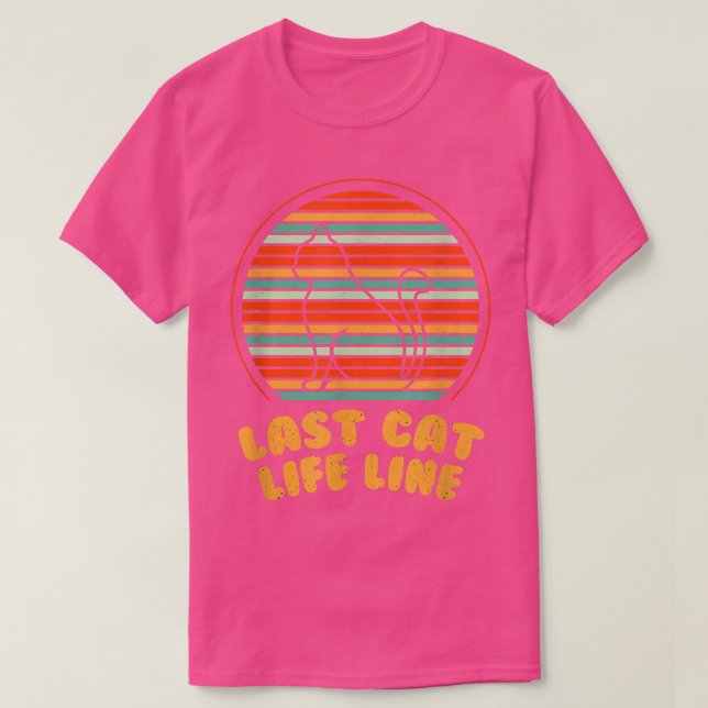 Den senaste kattlivförsäkringsslinjen, fin katt Ma T Shirt (Design framsida)