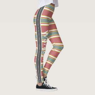 Den senaste moderna återvunna mönster l-workout leggings
