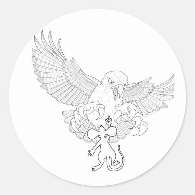 Den senaste Underbara avvikelseakten Runt Klistermärke (Framsida)