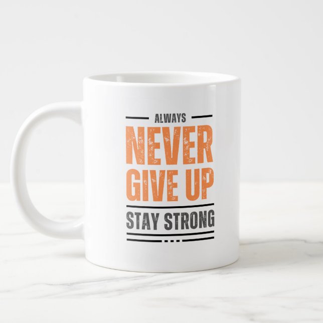 den senaste utformningen av mugg jumbo mugg (Vänster)