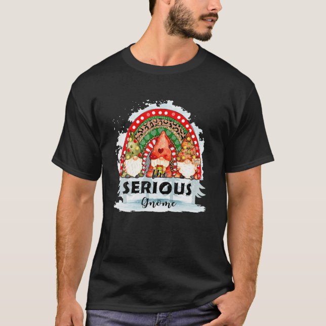 Den seriösa gåvan som matchar julens regnbåge Leop T Shirt (Framsida)