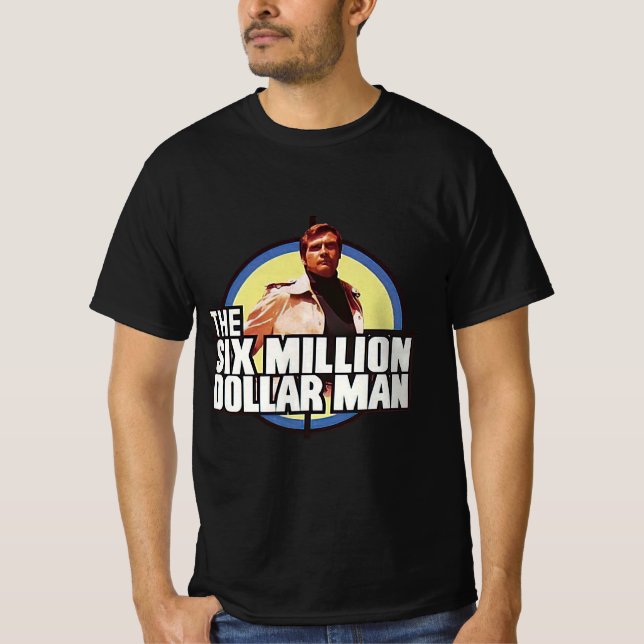 Den sex miljoner dollarmannen t shirt (Framsida)