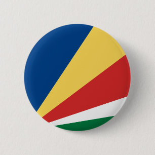 Den Seychellerna flagga knäppas Knapp