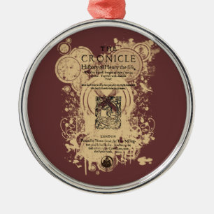 Den Shakespeare Henry V quartoen beklär biet Julgransprydnad Metall