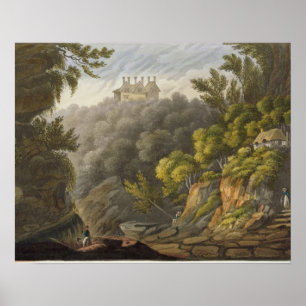 Den Shanklin bergskammen, från 'islen av wighten Poster