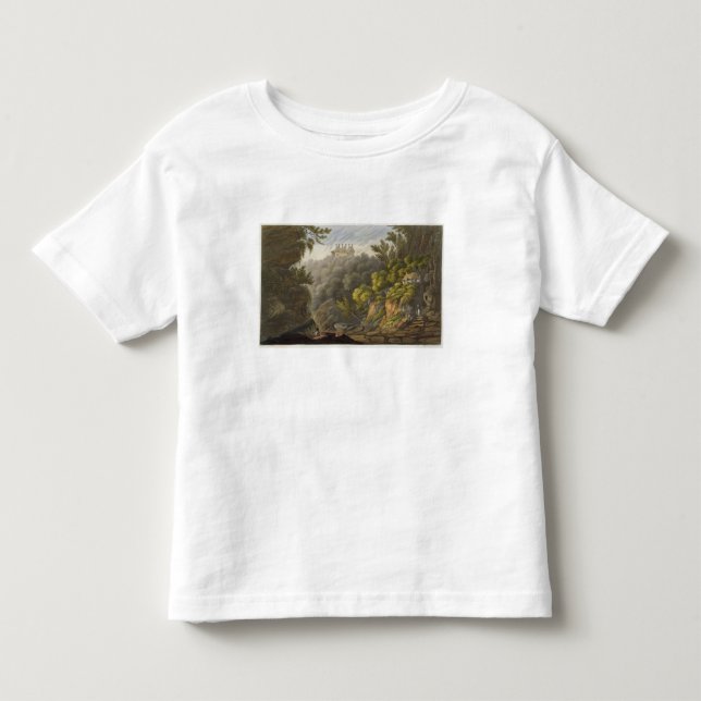 Den Shanklin bergskammen, från 'islen av wighten Tee Shirt (Framsida)