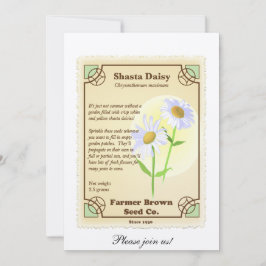 Den Shasta daisyn kärnar ur paketet Inbjudningar