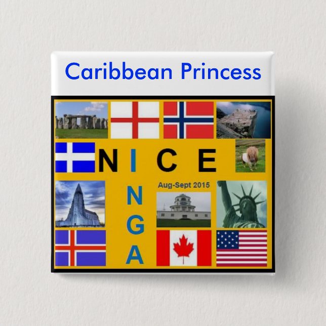 Den Shetland flagga knäppas Knapp (Framsida)