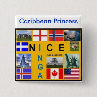 Den Shetland flagga knäppas Knapp