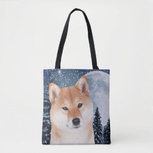 Den Shiba Inu totot hänger lös Tygkasse