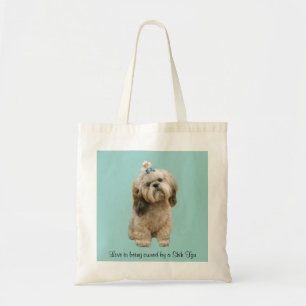 Den Shih Tzu totot hänger lös Tygkasse