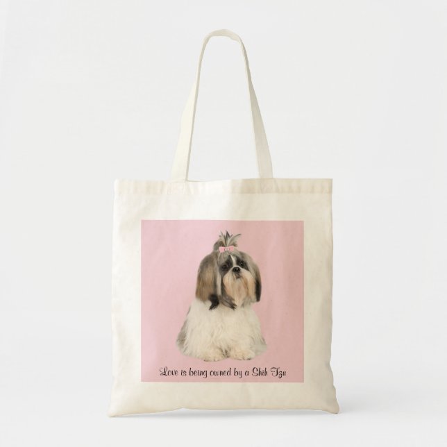 Den Shih Tzu totot hänger lös Tygkasse (Framsidan)