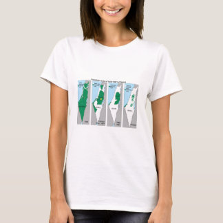 Den Shrinking kartan av den Palestina T-tröja T Shirt