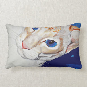 Den SIamese katten dämpar Lumbarkudde