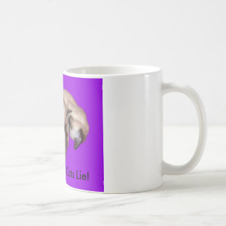 Den Siamese katten "l5At att sova katter ljuger" Kaffemugg