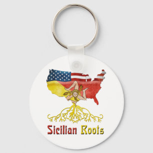 Den Sicilian amerikanen rotar nyckelringen Nyckelring