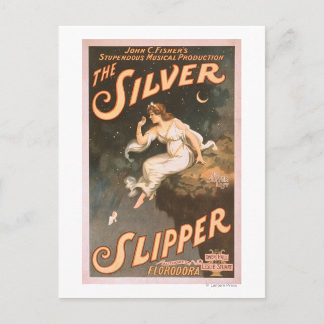 Den Silver-musikaliska teatern Poster nr 2 Vykort (Framsida)