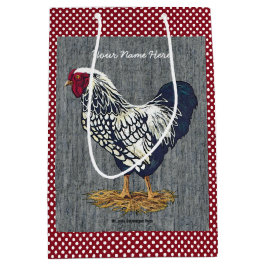 Den silver snörde åt Wyandotte tuppen som