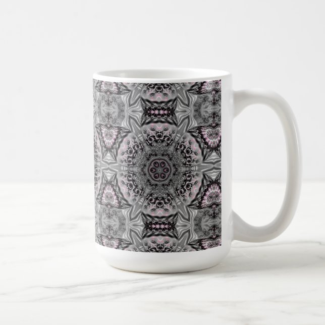 Den Silverne Fraktala Trädgården Kaffemugg (Höger)