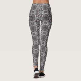 Den Silverne Fraktalträdgården Leggings