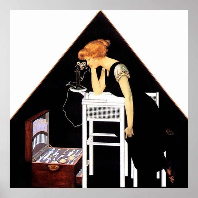 Den silverne kistan av C Coles Phillips Poster (Framsidan)