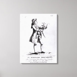 Den Simpling macaronien Canvastryck