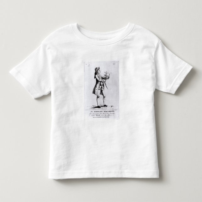 Den Simpling macaronien T Shirt (Framsida)