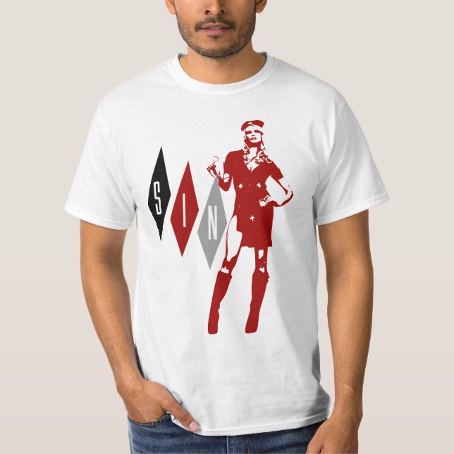 Den SINacle utvikningsbilden värderar T-shirt (Framsida)