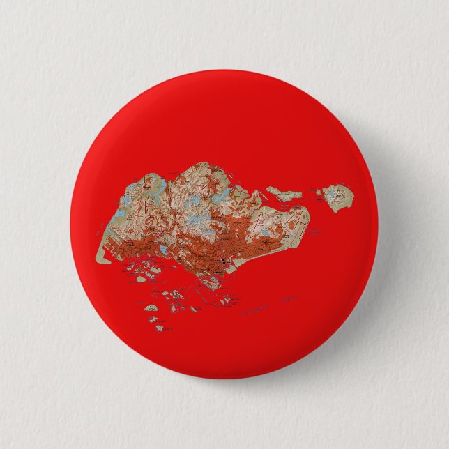 Den Singapore kartan knäppas Knapp (Framsida)