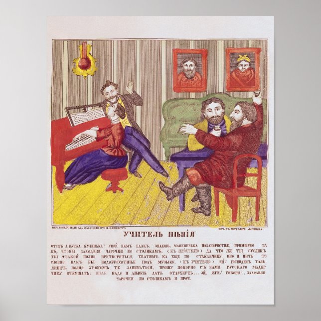 Den singing Lesson Poster (Framsidan)