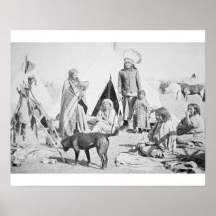 Den Sioux reservationen på gräset Ridge, South Poster