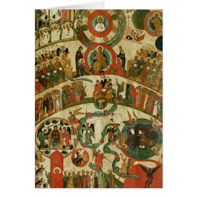 Den sist bedömningen hälsningskort (Framsidan)