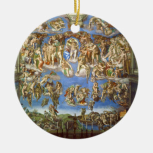 Den sist domfrescoen av Michelangelo Julgransprydnad Keramik