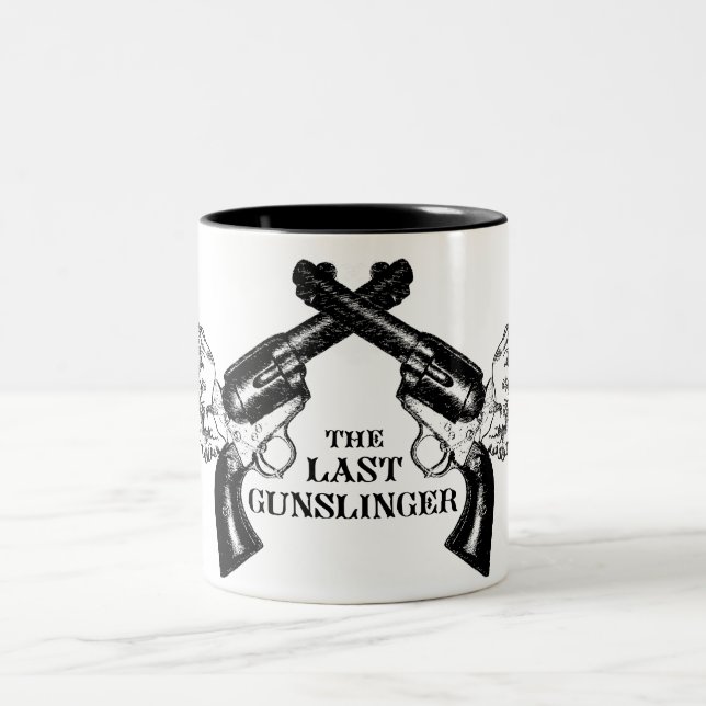 Den sist Gunslingermuggen Två-Tonad Mugg (Center)