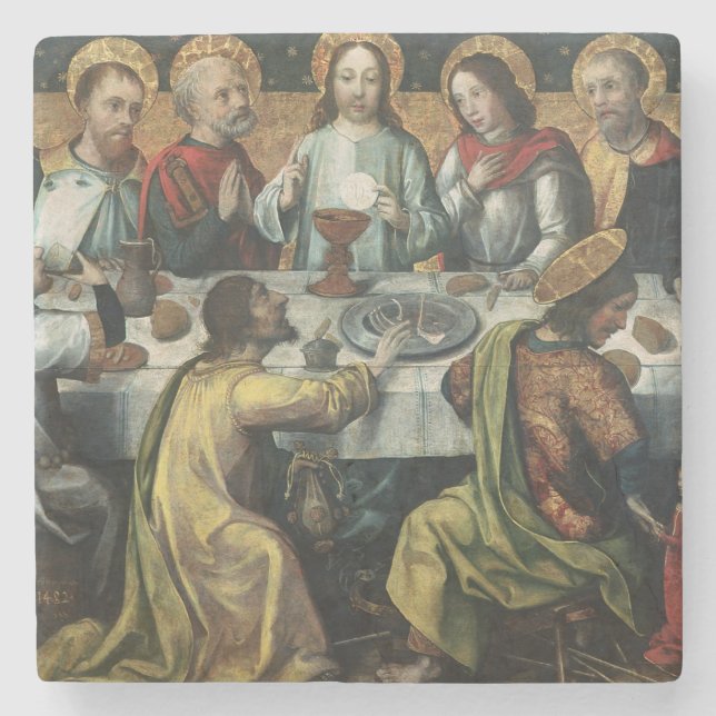 Den sist kvällsmålet, 1482 stenunderlägg (Framsidan)