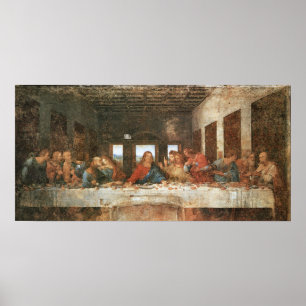 Den sist kvällsmålet, 1495-97, Leonardo Da Vinci Poster