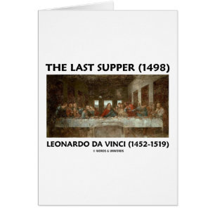 Den sist kvällsmålet (1498) vid Leonardo Da Vinci Hälsningskort