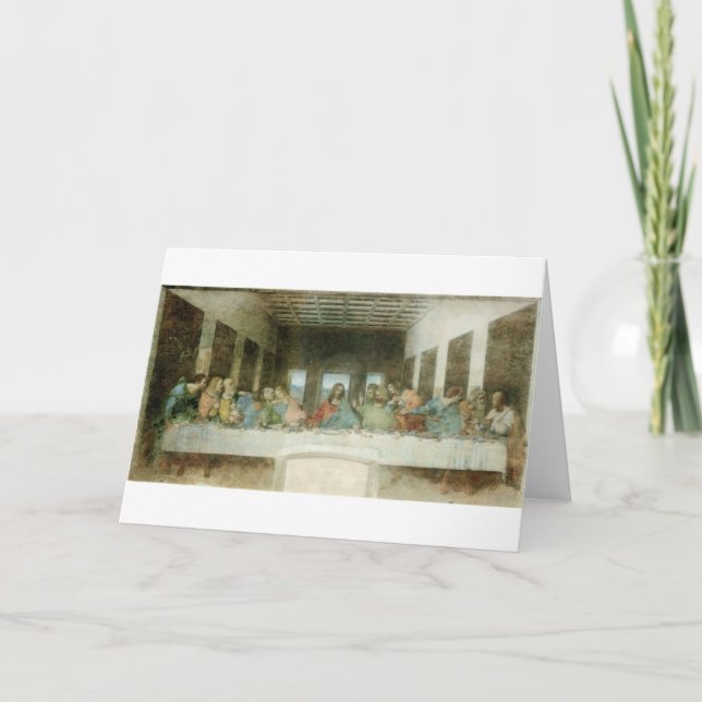 Den sist kvällsmålet av Leonardo Da Vinci C. Kort (Framsida)