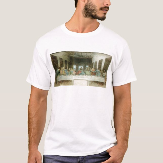 Den sist kvällsmålet av Leonardo Da Vinci C. T Shirt (Framsida)